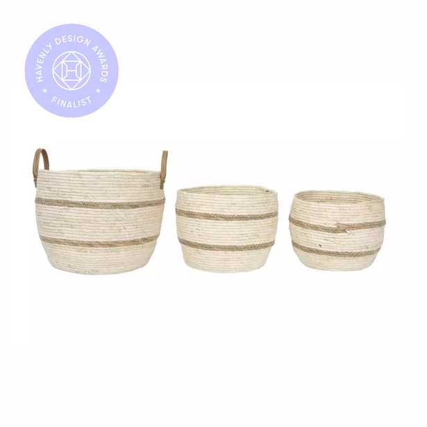 Shiloh Baskets, Set of 3 - Cove Goods