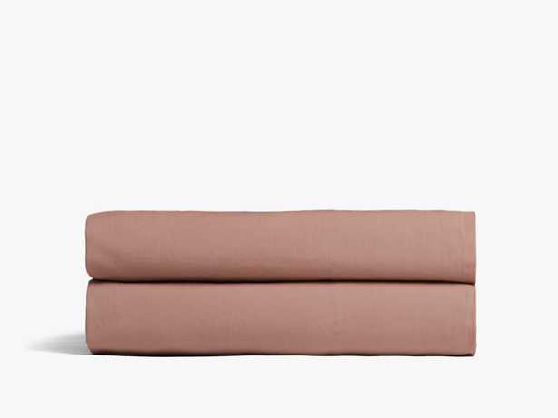 Percale Fitted Sheet, Clay, King - Parachute