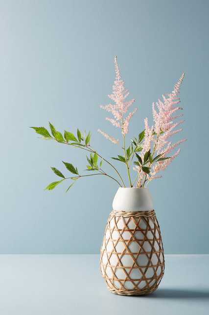 Woven Grass Vase - Anthropologie