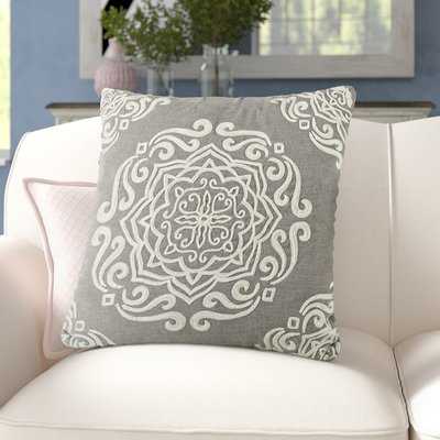 Lucile Embroidered Cotton Throw Pillow - Wayfair
