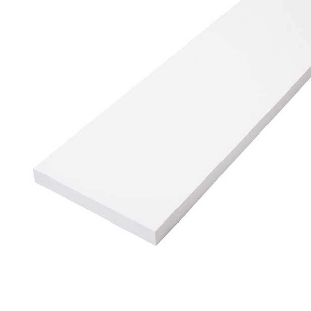 1 in. x 6 in. x 8 ft. Primed Finger-Joint Pine Trim Board (Actual Size: 0.719 in. x 5.5 in. x 96 in.) (6-Piece Per Box) - Home Depot