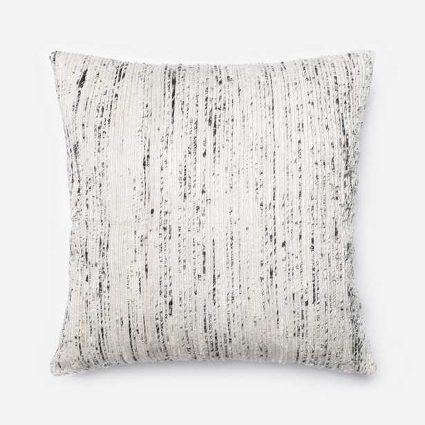 PILLOWS - SILVER / MULTI - 22" X 22" Cover Only - Loma Threads