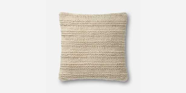 P1041 MH BEIGE PILLOW, 22"x22", POLY INSERT - Loma Threads
