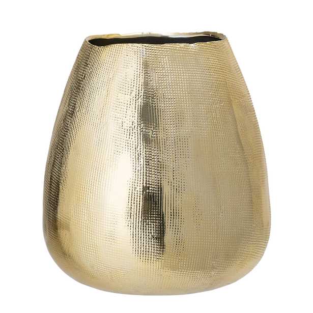Nina Gold Stoneware Vase - Studio Marcette