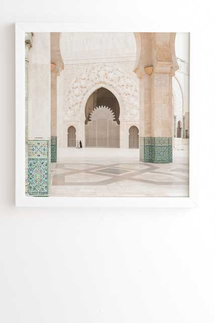 Morocco Ii by TRVLR Designs, Framed Wall Art Print, White, 30" x 30" - Wander Print Co.