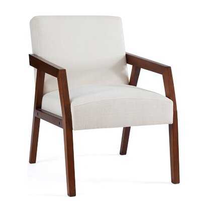George Oliver Arm Chair, White - Wayfair