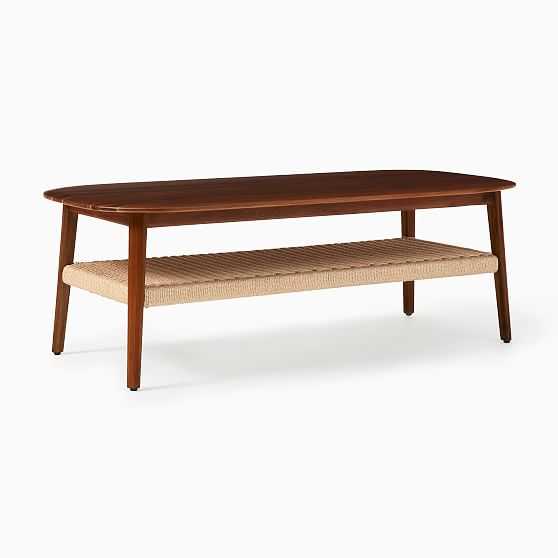 WE Chadwick Collection Rectangle Coffee Table, Cool Walnut - West Elm