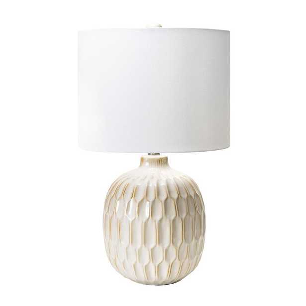 nuLOOM 25 in. Cream Venice Ceramic Indoor Table Lamp - Home Depot