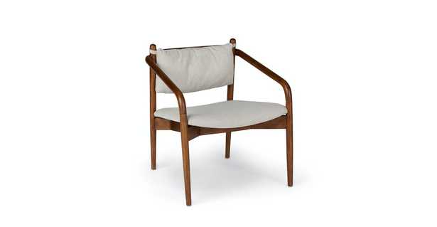 Lento Lounge Chair, Chalk Gray - Article