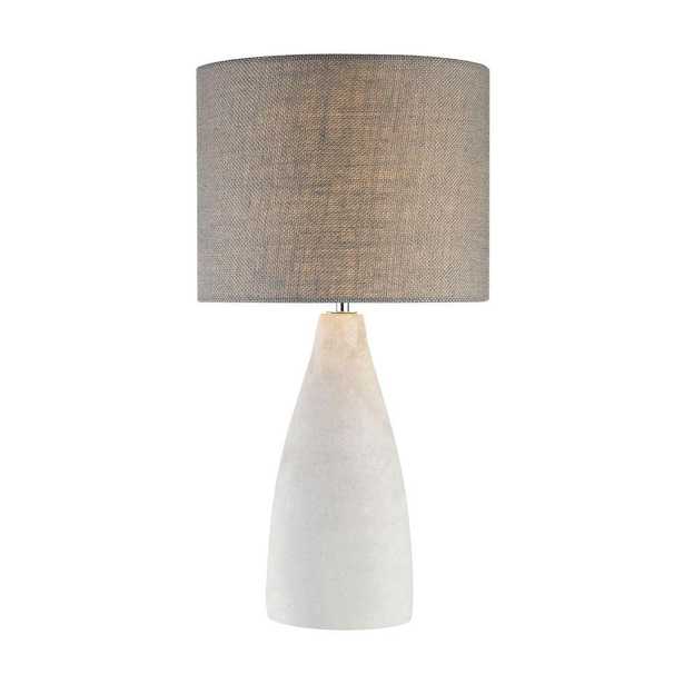 Titan Lighting Rockport 21 in. Polished Concrete Table Lamp - Home Depot