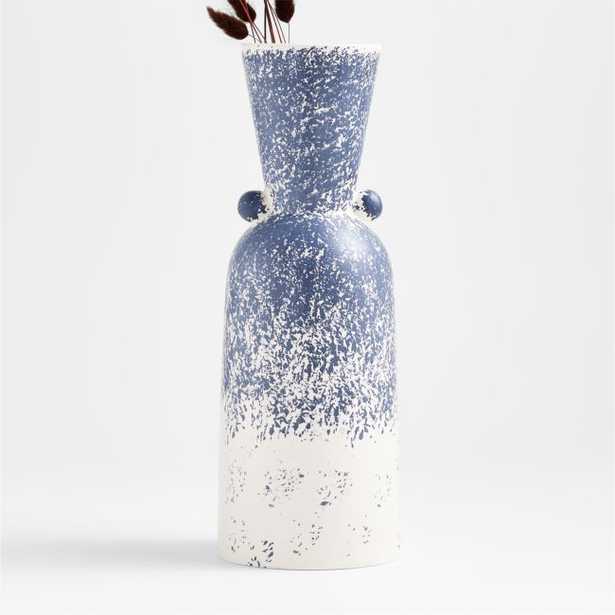 Cel Speckled Blue Vase - Crate and Barrel