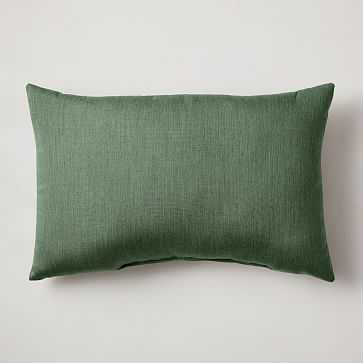 Sunbrella Indoor/Outdoor Canvas Pillow, 16"x24", Fern - West Elm