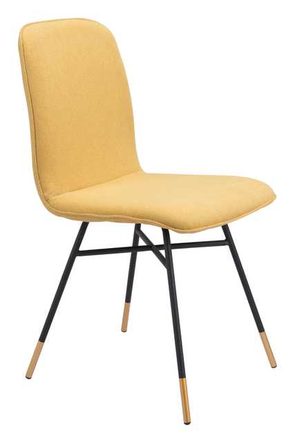 Var Dining Chair (Set of 2) Yellow - Zuri Studios