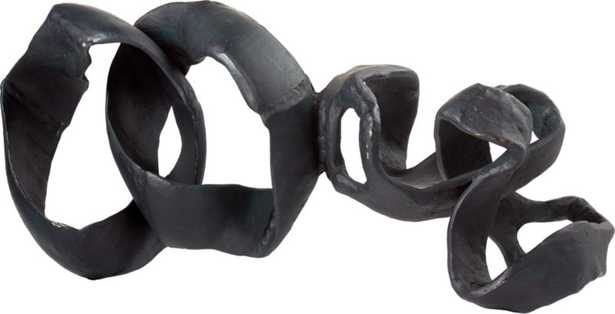 Ribbon Sculpture, Black - CB2