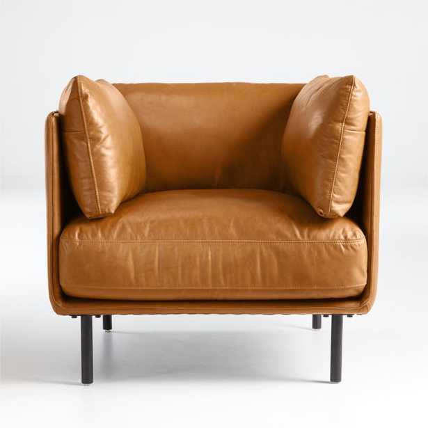 Wells Leather Chair - Crate and Barrel