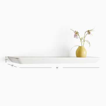 Slim Floating Shelf, White, 3 Feet - West Elm
