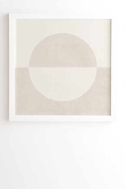Round by almostmakesperfect, Framed Wall Art Basic White, 30" x 30" - Wander Print Co.