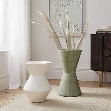 Thom Textured Floor Vase, Multi, Wide and Large, Set of 2 - West Elm