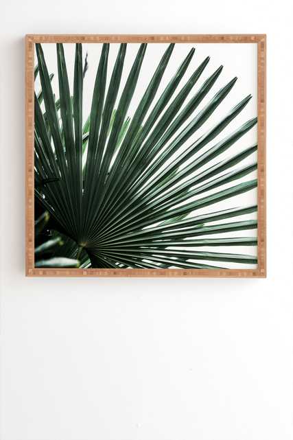 Palm Leaves 13 by Mareike Boehmer - Framed Wall Art Bamboo 12" x 12" - Wander Print Co.