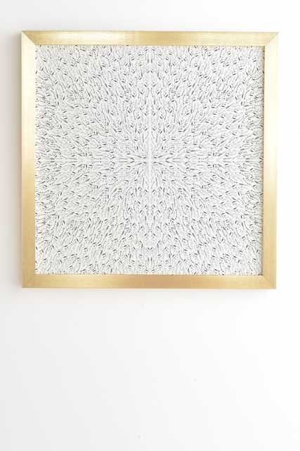Iveta Abolina Grey Fog Gold Framed Wall Art - 12" x 12" - Wander Print Co.