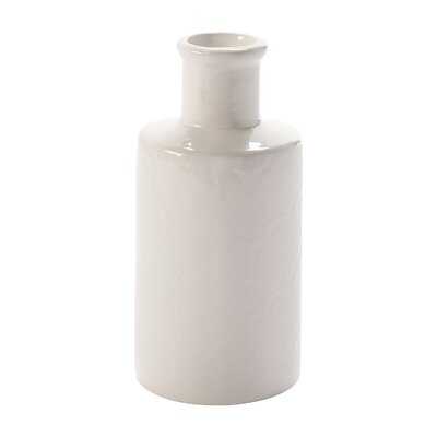 White Ceramic Bottle Vases - None - Vases - 3 Pieces - Wayfair
