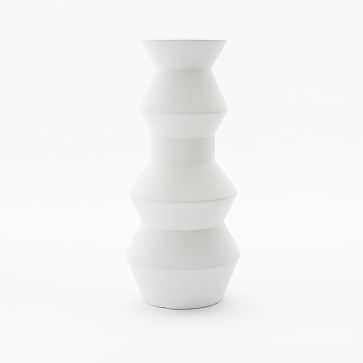 Totem Vase, 15", White - West Elm