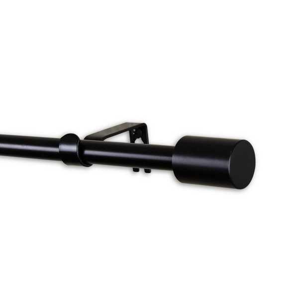 Rod Desyne Nora 5/8 in. Curtain Rod 28 in. to 48 in. in Black - Home Depot