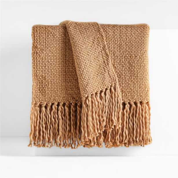Styles Throw Blanket, Blush - Crate and Barrel