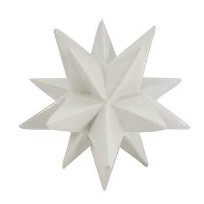 White Ceramic Star Decoration - Wayfair
