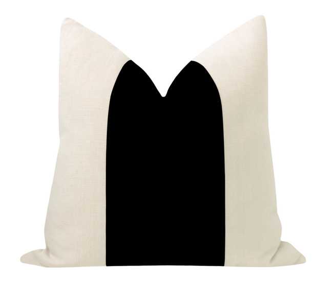 Studio Velvet Pillow Cover, Noir, 18" x 18" - Little Design Company