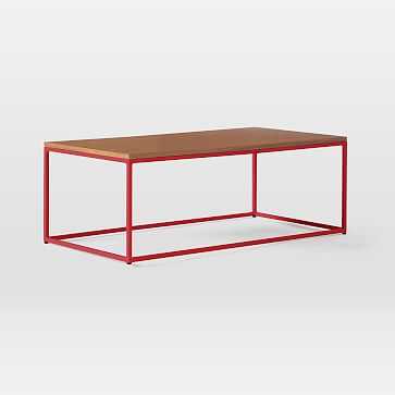 West Elm Ga Richards Coffee Table Vermillion Walnut West Elm