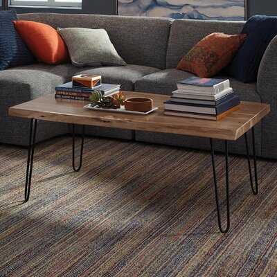 Tindle Live Edge Hairpin Coffee Table Wayfair Havenly