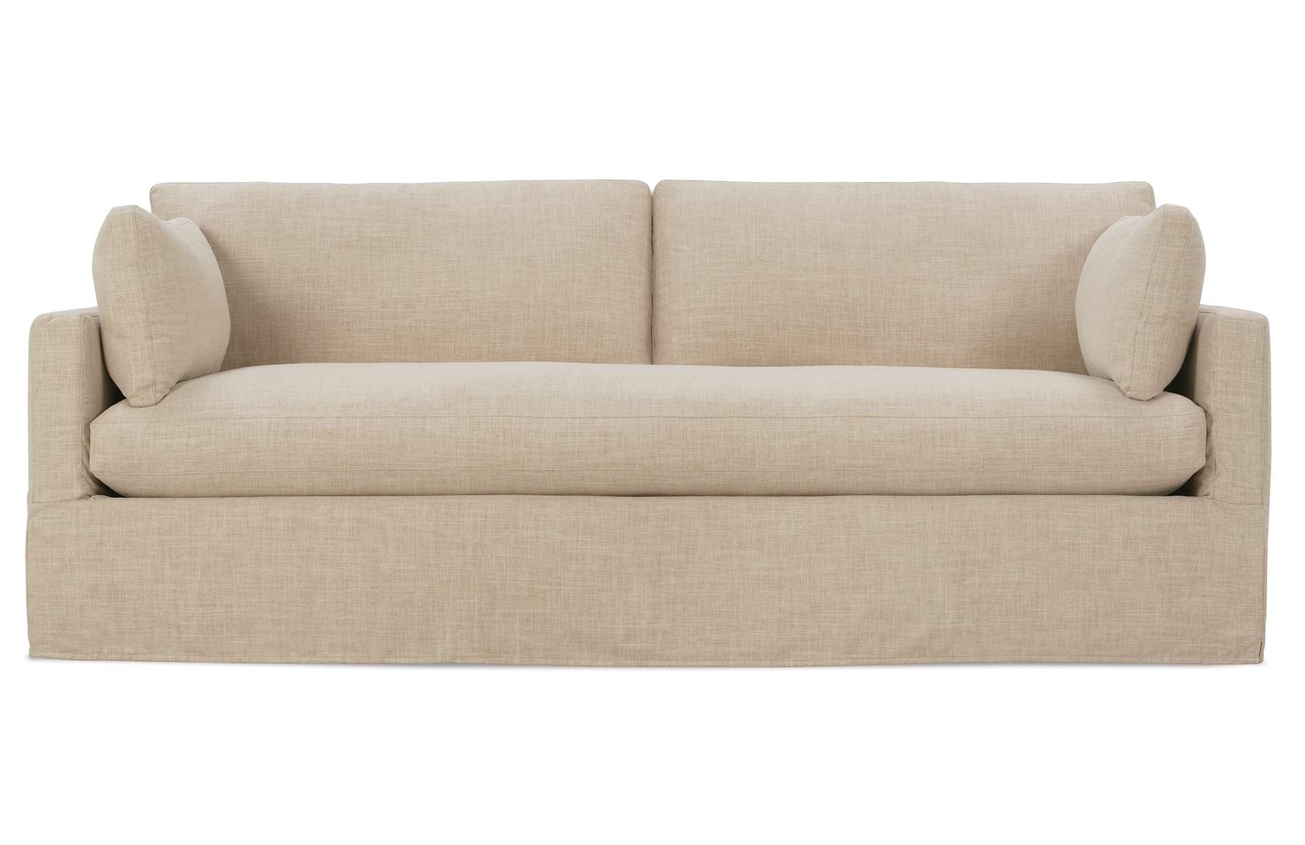Sylvie 88" Sofa w/Slipcover Bench Cushion, Natural - Image 0