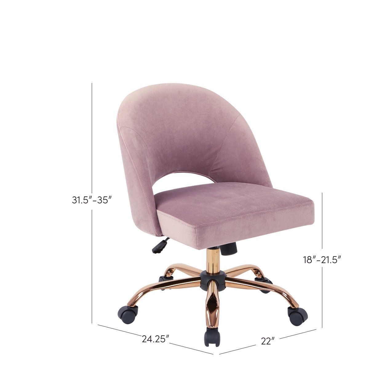 Lula Polyester Blend Task Chair - Image 4