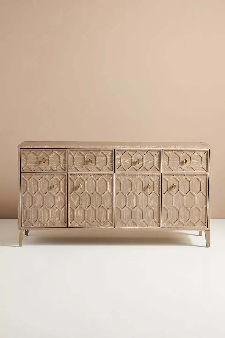 Textured Trellis Buffet By Anthropologie in Grey - Image 0