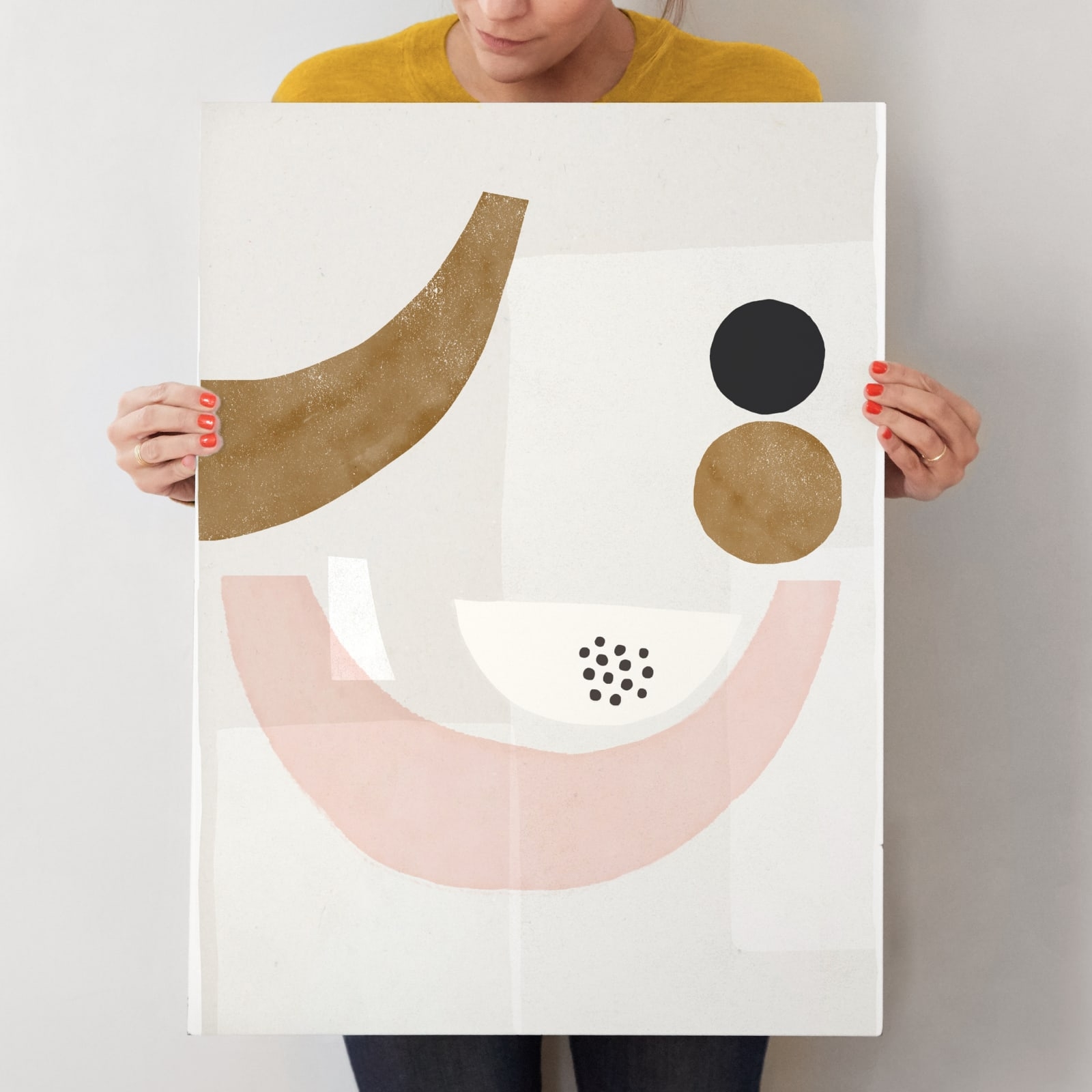 The Balancing 2 Art Print- 18" X 24"- Gilded Wood Frame- Standard Plexi & Materials- White Border - Image 3