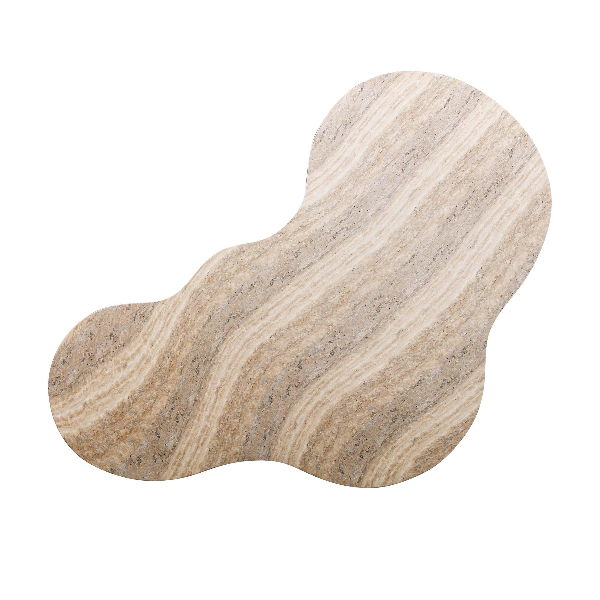 Slab Faux Travertine Coffee Table - Image 4