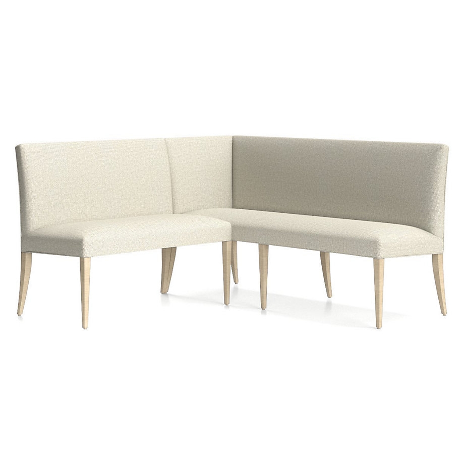 Miles Small Left Facing Corner Banquette, FABRIC:Tobias, Sand LEG:Shale - Image 0