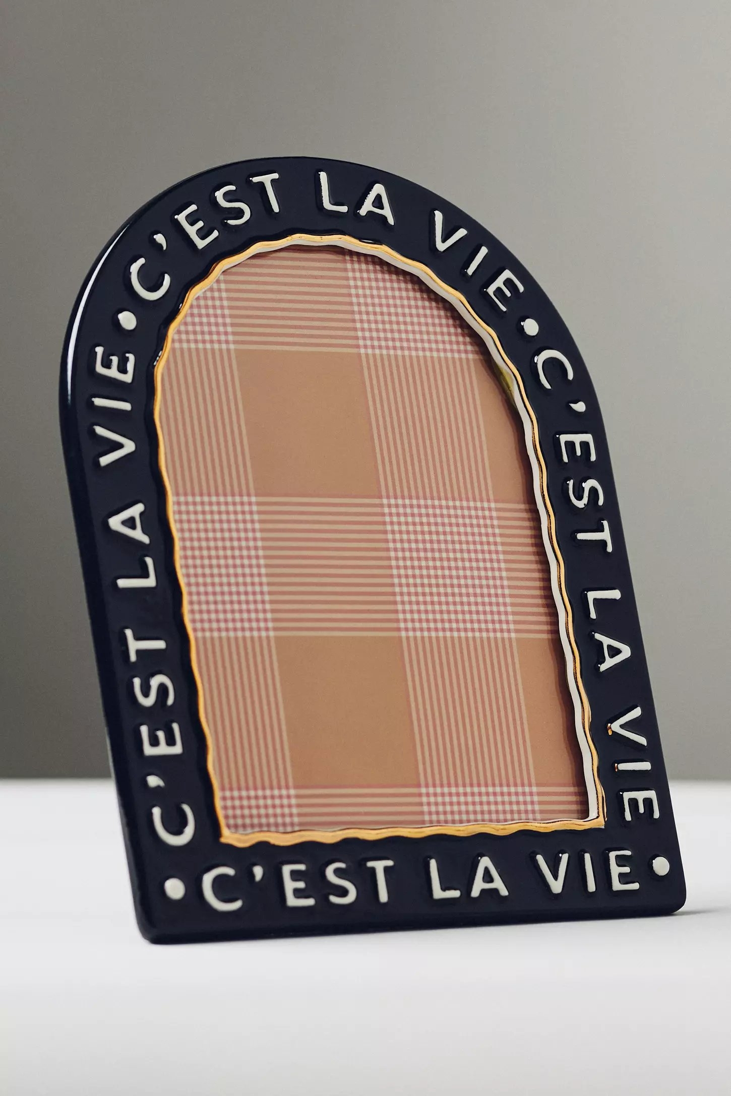 Claudette Text Stoneware Picture Frame - Image 0