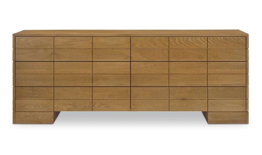 Gia 6 Drawer Dresser Brown - Image 0