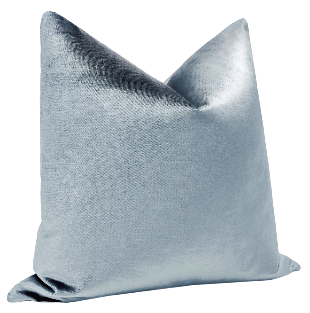 FAUX SILK VELVET // DELFT - 20" X 20" - Image 1