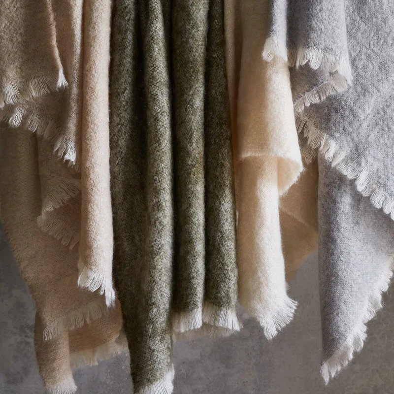 The Citizenry Rowan Mohair Throw | Ecru - Image 7