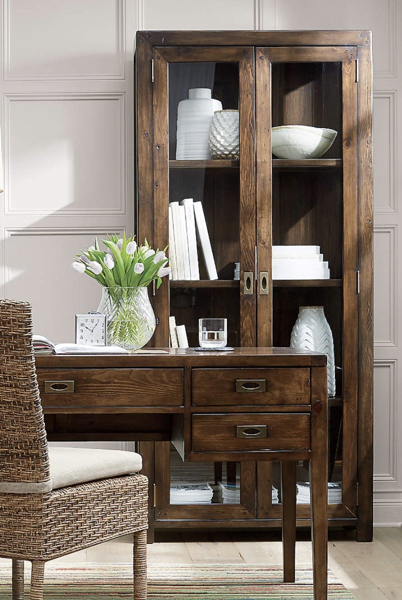 Morris Chocolate Brown Bookcase Cabinet - Image 5
