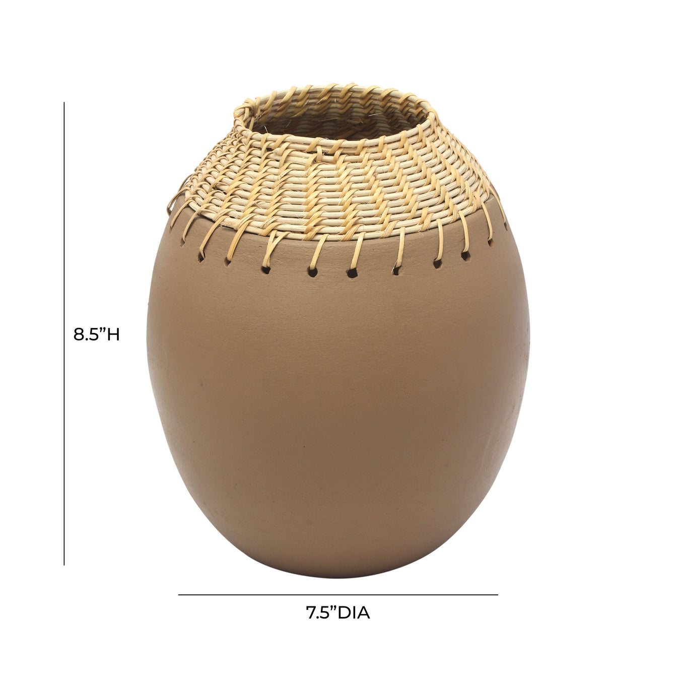 Souk Natural Terracotta Vase - Image 3
