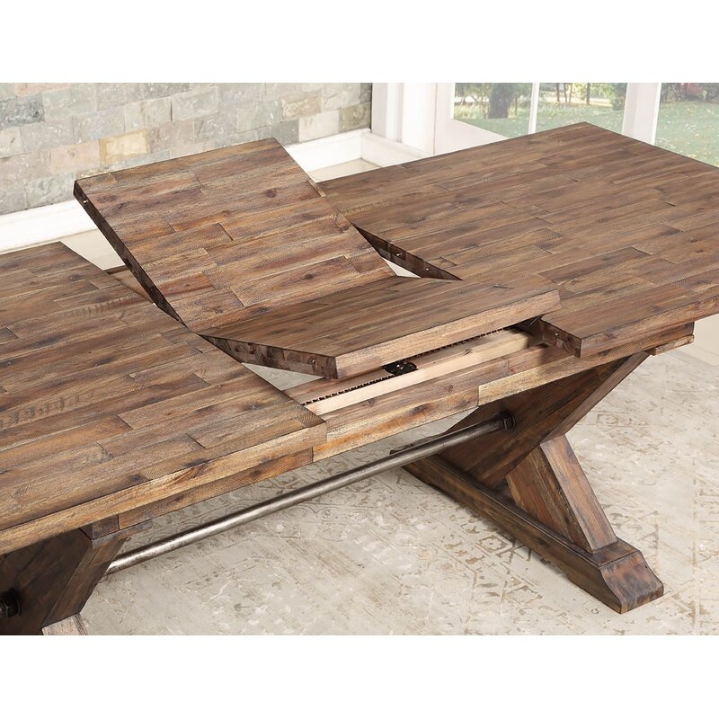 Polito Butterfly Leaf Trestle Dining Table - Image 2