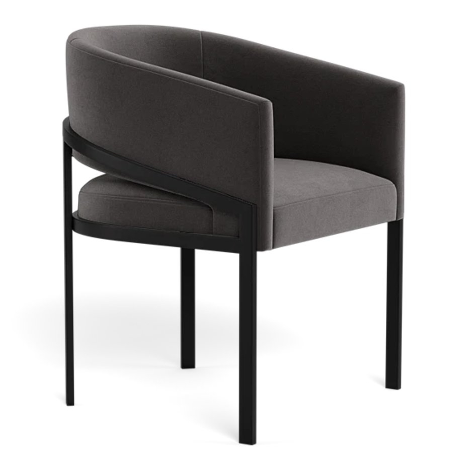 Mina Metal Framed Upholstered Chair - Image 0