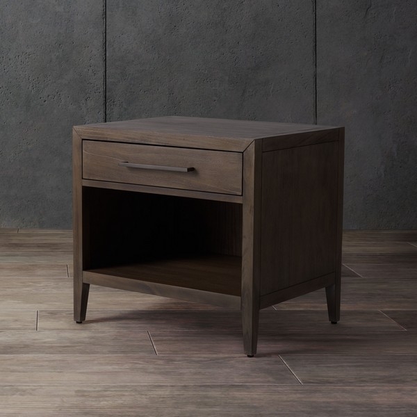 Ariella 1 Drawer Wood Nightstand - Image 1