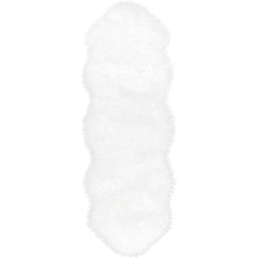 Salome Plush Faux Sheepskin Machine Washable Area Rug - Image 1