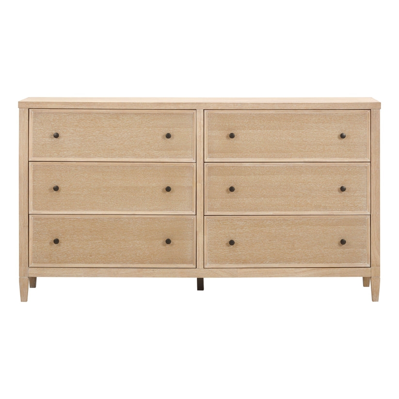 Kinsley Park Whitewashed Oak Wood Dresser - Image 0