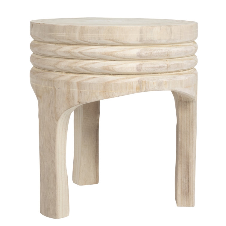 Satterlee 15.75'' Tall Solid Wood Decorative Stool - Image 0
